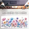 Alfombrilla de Ratón Floral Más Vendida de Amazon, Alfombrilla de Escritorio Extra Grande para Uso en Oficina, Alfombrilla de Ratón Floral, Engrosada, Tamaño Grande, Sensación de Alta Gama