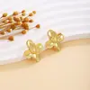 Pendientes de Perla con Textura de Lazo de Flor Europeos y Americanos Transfronterizos para Mujer Lujo Ligero Sentido de Alta Gama Moda Metálica Pendientes Distintivos