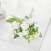 Ramo de simulación de boda de hortensias lilas, flores artificiales falsas, plantas transfronterizas, flores de seda, decoración, adornos florales