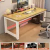 Escritorio de Computadora para Dormitorio, Mesa de Escritorio para el Hogar, Escritorio de Estudio para Estudiantes, Escritorio Rectangular Simple para Videojuegos para Apartamentos de Alquiler, Escritorio de Oficina