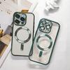 Adecuado para funda de teléfono iPhone16ProMax con película de lente Funda blanda con película de lente magnética Apple 16/15/14PR