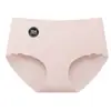 Panty Triangular de Seda de Morera Antibacteriana 10A con Entrepierna Extendida, Sin Costuras, Suave, de Cintura Media para Mujer