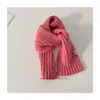 Bufanda de Punto para Niños Estilo Coreano Otoño e Invierno Color Sólido Mezcla de Lana, Personalizada y Sencilla, Cortavientos y Cálida para Niños y Niñas