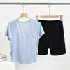 2026 Nuevo Top Deportivo de Manga Corta para Mujer Camiseta de Running de Secado Rápido Cubre-Pantalón Ropa de Fitness Transpirable de Secado Rápido Ropa de Yoga para Verano