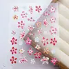 2026 5D Tridimensional Grabado Flor Colorida Pegatinas para Uñas Decoración de Uñas Atmósfera Fresca de Primavera