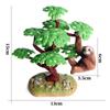 Juguete infantil simulación micro paisaje planta árbol frutal modelo paisaje árbol escena árbol arena mesa decoración animal modelo