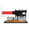 Máquina de Insignias Estilo Americano de 75 mm Rotatoria Redonda Hojalata Imanes para Refrigerador Suministros Kit para Hacer Insignias Doble Brillo DIY
