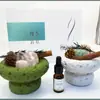 Caja de Regalo con Piedra Difusora de Cristal para el Festival de Medio Otoño y el Día Nacional, Aromaterapia con Aceite Esencial Natural, Decoración de Interiores, Regalo de Inauguración