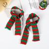 Cachecol Mini de Natal Cachecol de Boneca DIY Fio 15cm de Comprimento Acessório de Decoração de Natal Aquecedor de Pescoço