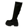Botas largas de suela gruesa para mujer, nuevas botas estilo western vintage de otoño, extremadamente elegantes, adelgazantes, de moda, de tubo alto, botas de moda de caballero