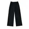 Pantalones cargo grises de tiro bajo con cordón, estilo americano, de longitud extendida para mujer alta, nuevos pantalones casuales rectos holgados de primavera-verano