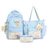 Mochila Escolar Estilo Universitario Femenina Estudiante de Secundaria Mochila Linda a Cuadros de Gran Capacidad Niña Versátil Mochila de Clase para Estudiantes Trendy