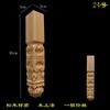 Madera Maciza Tallada Coche Madera de Coche Patas de Mesa Pata de Gabinete Columna Decorativa de Mesita de Noche Florero Colgante de Gabinete Cabeza de Columna de Melón Cilindro de Calabaza