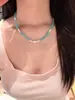 Collar y pulsera de amazonita natural original de Qingyuan con perlas de agua dulce, a la moda, exquisitos, favorecedores y elegantes para superponer