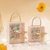 2026 Nova Caixa de Doces Estilo Europeu Caixa de Doces de Casamento Estilo Ins Caixa de Doces de Casamento Portátil Sacola de Presente Lembrancinha