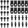 35Piezas cubierta de coche tornillo protector de carrocería parachoques revestimiento de guardabarros soporte de empuje y tracción clip metálico en forma de U