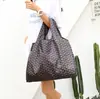 Bolsa de Compras Grande Capacidade Prática Espessada Dobrável Feminina para Supermercado Ecológica Atacado Casual Conveniente Bolsa de Ombro