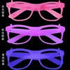 Gafas Luminosas Fluorescentes para Fiesta Infantil Gafas Luminosas Venta Caliente Transfronteriza Monturas de Gafas para Actuación en Escenario