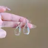 Pendientes Sencillos de Gota de Agua Roja para Mujer 2026 Nuevos Pendientes de Tendencia de Nicho con Temperamento Suave, Favorecedores y de Alta Gama