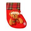 Calcetines navideños Calcetines navideños colgante de bolsa de regalo bolsa de dulces para niños calcetines de dibujos animados de tamaño pequeño decoraciones de bolsa de regalo