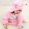Pijama de Vaca de Dibujos Animados Súper Lindo Invierno Niños Niños Grandes Animales Pijama de Una Pieza Niñas Otoño e Invierno Venta al por Mayor