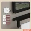 Espejo de Baño Inodoro Inodoro Espejo de Cristal Espejo Cuadrado Colgante de Pared Sin Perforaciones Colgante Horizontal Colgante Vertical Soporte de Espejo
