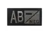 Patches Bordados para Uso Externo Tipo Sanguíneo A+ B+ AB+ O+ Patch com Velcro Mochila Insígnia Tática Patch de Tecido