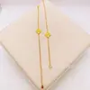 Latón Dorado Pulido Boutique Nuevo Escama de Dragón CNC Pulsera de Trébol de Cuatro Hojas Moda de Gama Alta Lujo Accesible Pulsera de Trébol Venta al por Mayor