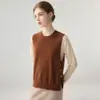 ¡La pieza perfecta para superponer! Un chaleco de punto 100% cachemira pura, chic y sofisticado, inspirado en la ropa de trabajo para mujer.. Chaleco sin mangas
