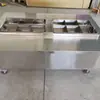 Carrito de bocadillos de hot pot picante, puesto de comida okonomiyaki móvil multifuncional, carrito de comida de brochetas móvil