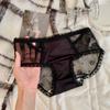 Calcinhas de Renda e Cetim Estilo Francês Luxo Leve Femininas Tamanho Plus Sexy Vazadas Puro Desejo Afinam o Quadril Cintura Média para Mulheres