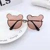 Gafas de Sol Infantiles Sin Marco de Metal Oso Moda Gafas de Sol Humedad Anti-UV Moda para Niños Gafas Personalizadas 2-12 Años