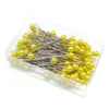 Atacado do Fabricante 100 Flores Redondas Coloridas Alfinetes de Fixação para Decoração de Vestido de Casamento Agulhas de Joalheria Agulhas de Costura para Miçangas