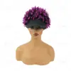 Comércio Exterior Transfronteiriço Chapéus e Perucas para Mulheres, Pequenos Apliques de Cabelo Encaracolado, Perucas Afro de Fibra Sintética Encaracolada de Primavera, Chapéus Peruca