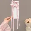 Pinza para el cabello con lazo de cinta francesa, borla larga con cuentas, estilo ballet, cabello de niña dulce, par, lote de nuevos accesorios para el cabello