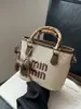 Bolsa de Ombro de Palha Nova Outono e Inverno 2026 Bolsa de Mão Tendência Moda Feminina Bolsa de Balde Transversal de Praia