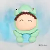 Decoración Día del Niño Arcilla Suave para Hornear Pastel Verde Muñeca Bebé Dinosaurio Niño Pastel de Cumpleaños Enchufe Fiesta