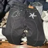 Traje informal transfronterizo Corteiz Meichao Isla del Diablo moda callejera para pareja moderno Chaqueta de mezclilla abrigo jeans