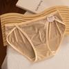 Mulheres gelo seda cueca cintura baixa das mulheres 7A algodão antibacteriano virilha de algodão alto split vento puro grande tamanho meninas atacado