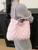 Popular Bolso de Hombro de Algodón Espacial Estilo Coreano, Nuevo Bolso Cruzado de Moda Grande y Sencillo, Bolso Tote Casual 2026