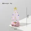 Árvore de Natal de vidro giratório Zibo transfronteiriça, um artesanato de vidro rotativo, atacado para decorações criativas de mesa