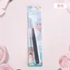 11.3 Pinzas de Acero Inoxidable Chuang Punta Codo DIY Color Dibujo Animado Pinzas para Pestañas Empaque Chino