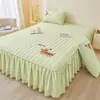 Falda de Cama Acolchada de Algodón de Soja Clase A Pieza Única 2025 Nuevo Protector de Colchón Simmons Cubierta de Cama Estilo Falda de Cama Juego de Tres Piezas