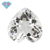 Huagang Gems Piedras de Cristal Blanco en Forma de Corazón Piedras Naturales en Forma de Corazón de Melocotón al por Mayor Accesorios DIY Piedras Blancas