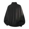Chaqueta de vuelo nueva de diseño deconstruido con patchwork acanalado transfronterizo para hombres y mujeres, chaqueta casual con cuello alto, prenda exterior estilo americano