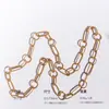 Joyería de Comercio Exterior Estilo Europeo y Americano Moda Cadena Desnuda Collar Largo Cadena de Suéter Pulsera Tallada de Perlas Set de Accesorios V4