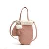2025 nueva moda lana de cordero felpa guante bolso vintage ante esmerilado bolso de mano bandolera