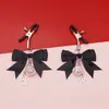 Pinzas para pezones de pata de gato de SM con campana de mariposa para hombres y mujeres, juguetes sexuales de entrenamiento de senos, pinzas eróticas de metal para pezones con campana
