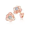 Brincos de Diamante Rosa Quentes da Amazon Brincos de Moda Feminina Personalidade Nicho Brincos Joker Atacado de Fábrica