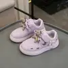 Zapatillas bajas para niños para niñas, nuevos zapatos dulces de princesa primavera 2026, zapatos casuales para niños con suela suave antideslizante